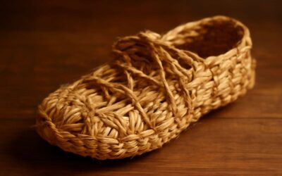 The Art of thatching shoes: a quirky craft for stylish feet.