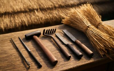 Master the craft with roof thatching tools and timeless roofing secrets.