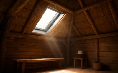 Brighten Your Cottage with a skylight in thatch roof: Rustic Charm Meets Light