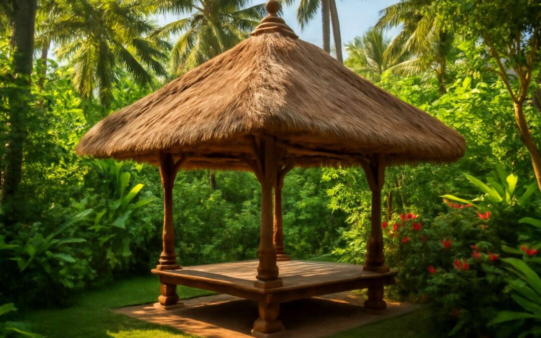 Bali vibes rise with thatching for bali hut: eco-friendly, stylish shelter.