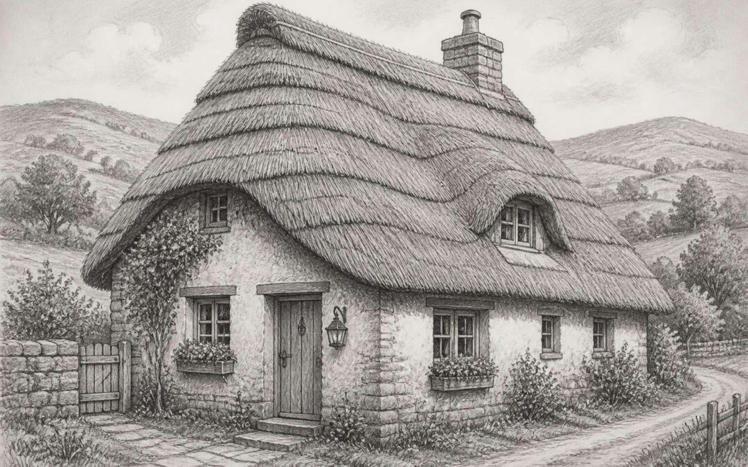 Master the Thatch Roof Drawing Technique in Simple Steps.